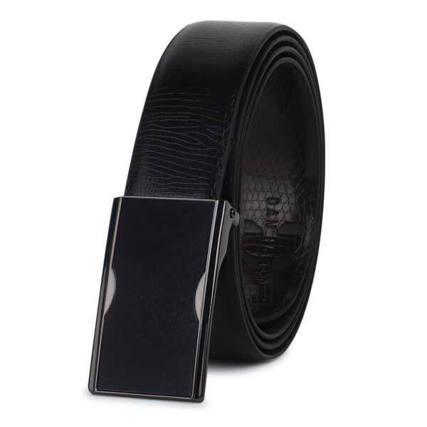 Pressing Buckle Aligator Reversible Belt for Men